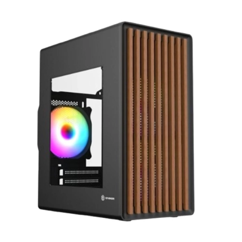 Revenger WOODPECKER ARGB Mesh Mid Tower Black M-ATX Gaming Desktop Case 